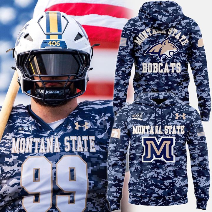 Montana State Football 2025 Military Appreciate Night Hoodie
