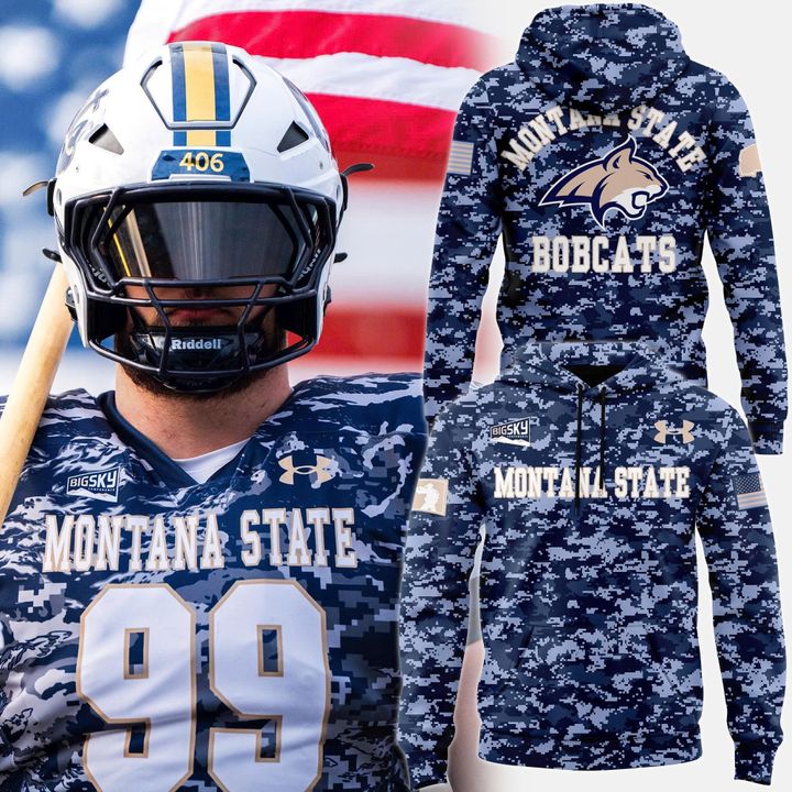 Montana State Football 2025 Military Appreciate Night Hoodie
