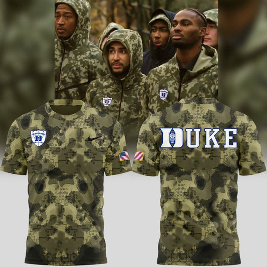 2025 Limited Edition Camo t-shirt Duke Men’s Basketball Military Appreciation