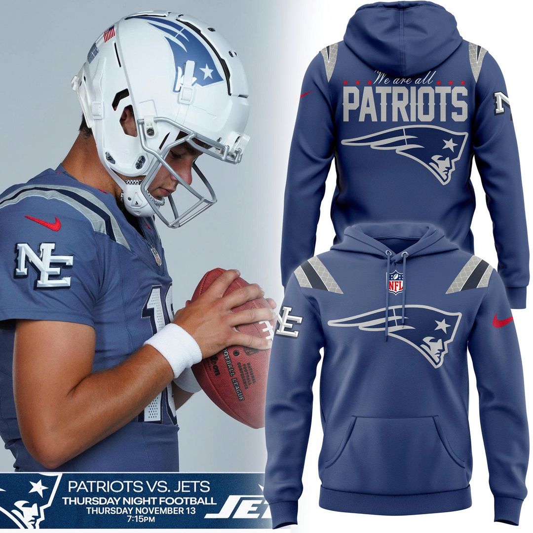 NE Patriots 2025 NFL Rivalries Nor’Easter Hoodie