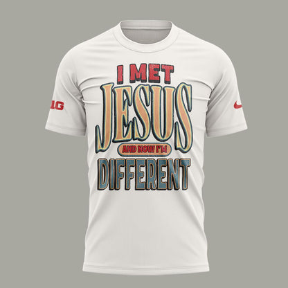 Back at Ohio State, J.T. Tuimoloau makes a statement in the ‘I MET JESUS AND NOW I’M DIFFERENT’ T-Shirt
