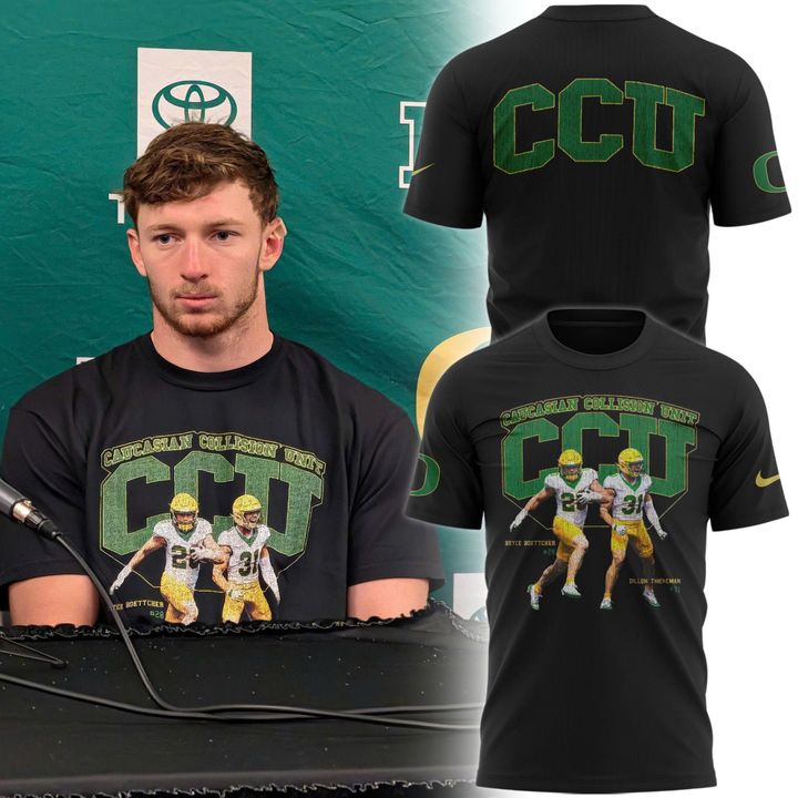 2025 Oregon Football Caucasian Collision Unit Combo T-Shirt