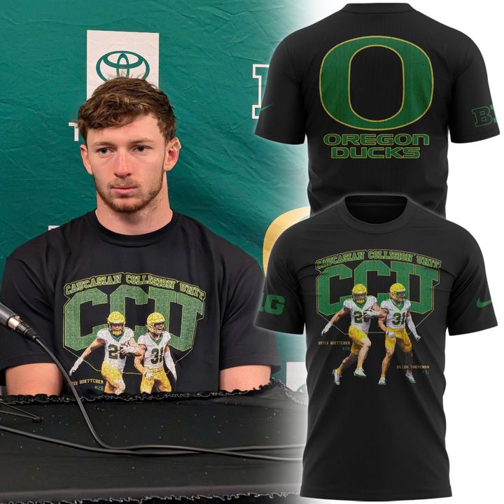 2025 Oregon Football Caucasian Collision Unit Combo T-Shirt
