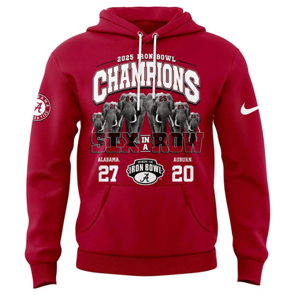 Alabama Crimson Tide 2025 Iron Bowl Champions Hoodie