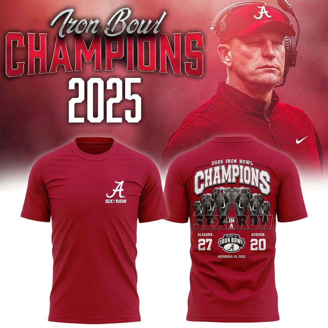 Alabama Crimson Tide 2025 Iron Bowl Champions T-shirt