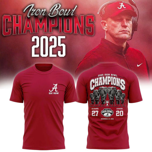Alabama Crimson Tide 2025 Iron Bowl Champions T-shirt