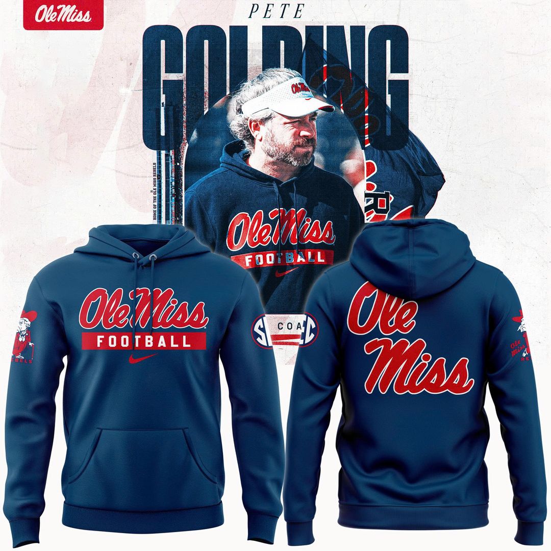Ole Miss Football x Coach Pete Golding Limited Edition Hoodie