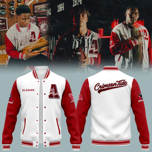Alabama Football New 2025-2026 Special BASEBALL JACKET