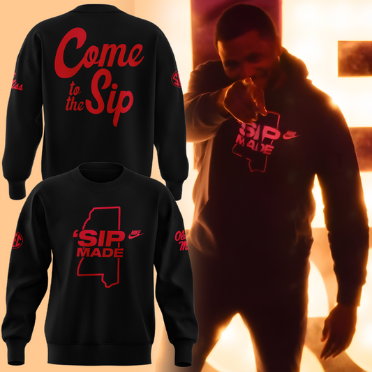 2025 Limited edition sweatshirt "SIP MADE" Kelvin Bolden for fans Ole Miss Rebels football.