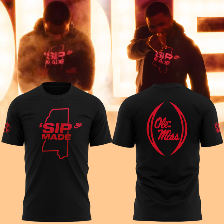 Limited Edition Ole Miss Football Sip Made Back Tshirt 2025