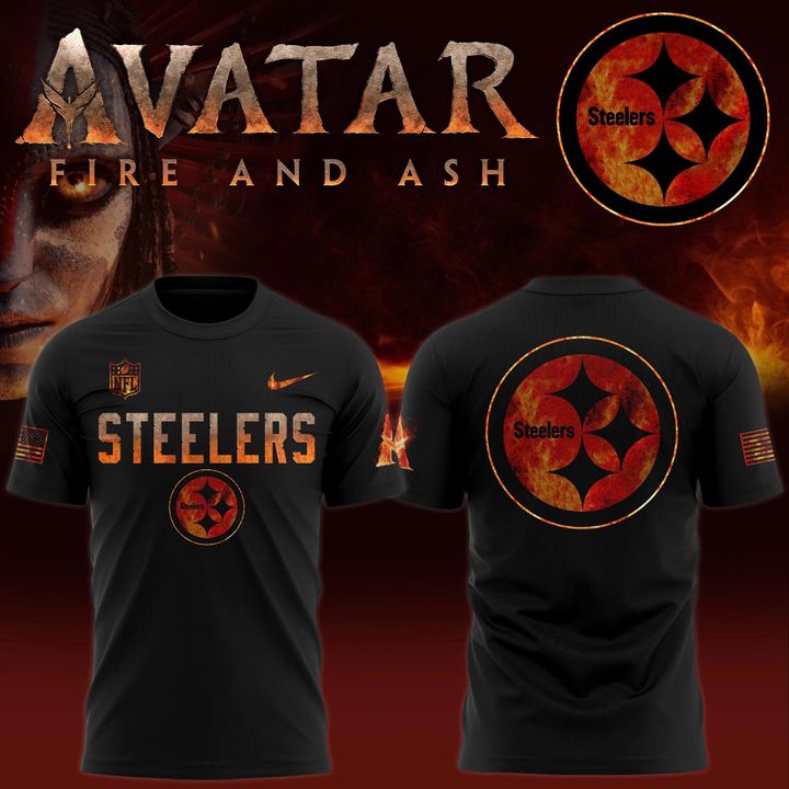 Pittsburgh Steelers Avatar Special Edition Flame T-shirt