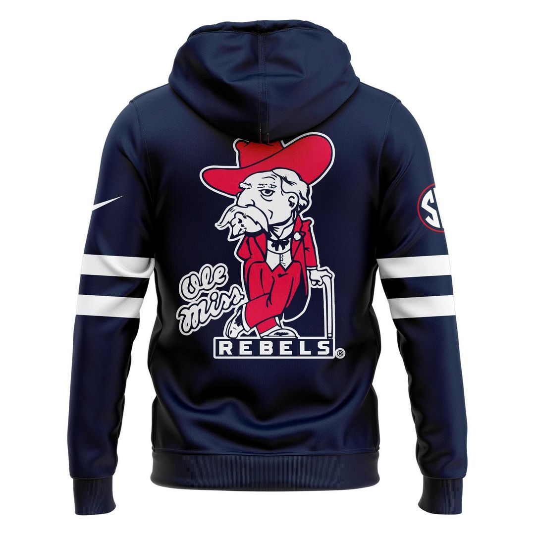 Ole Miss Football 2025 CFB Hotty Toddy Pullover Hoodie