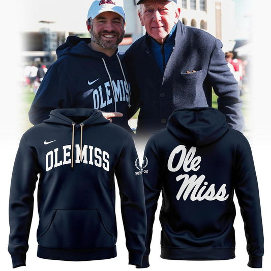 Ole Miss Football Coach Golding 2025-2026 New Hoodie