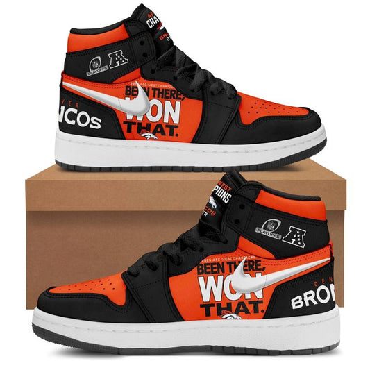 Denver Broncos 2025 AFC West Division Champions Sneaker AJ1