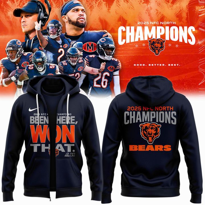 Kings of the North - Chicago Bears Champions NFC North Zip Hoodie