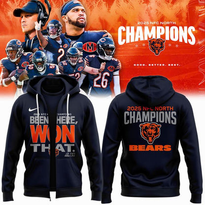 Kings of the North - Chicago Bears Champions NFC North Zip Hoodie