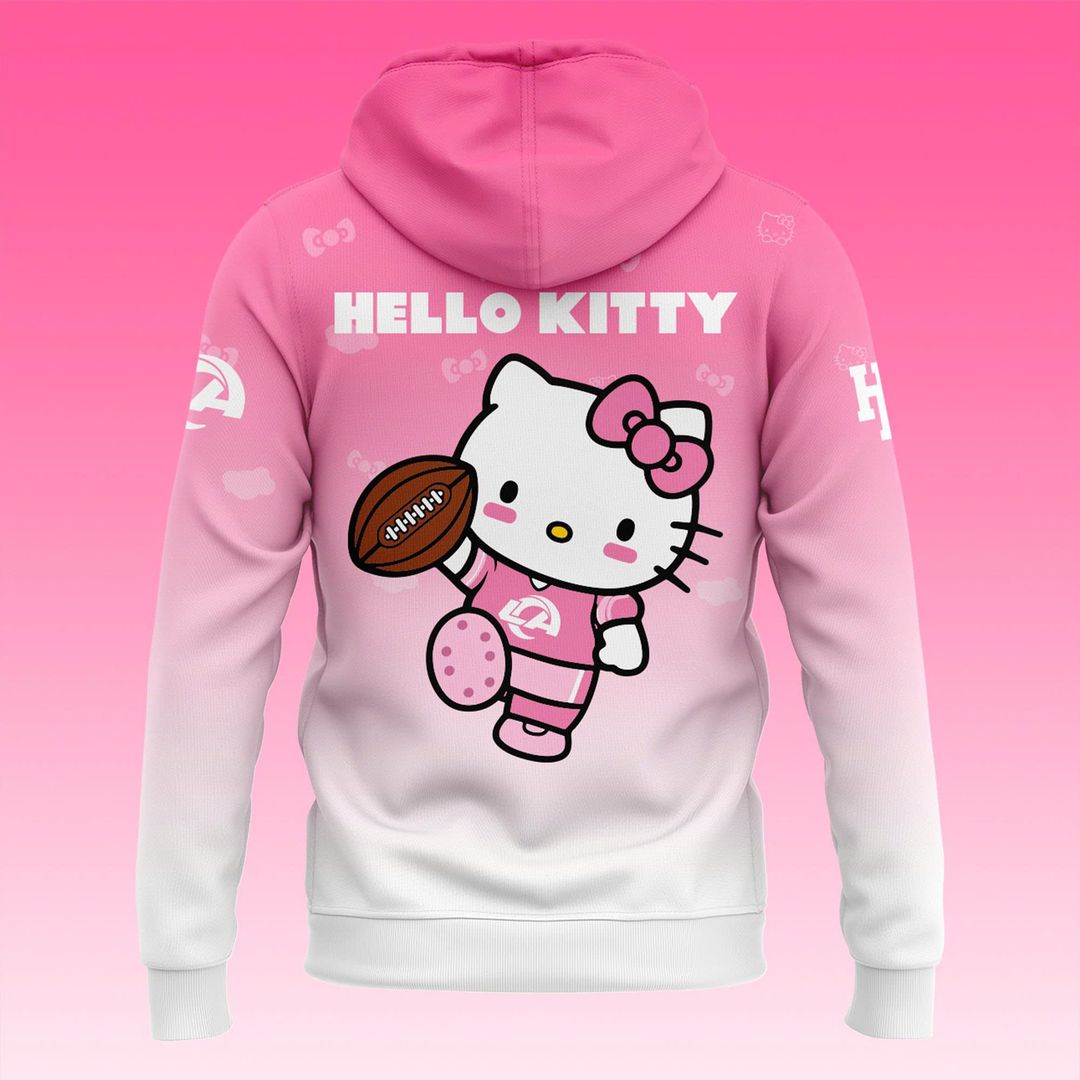 Limited edition Hoodie Los Angeles Rams x Hello Kitty for fans