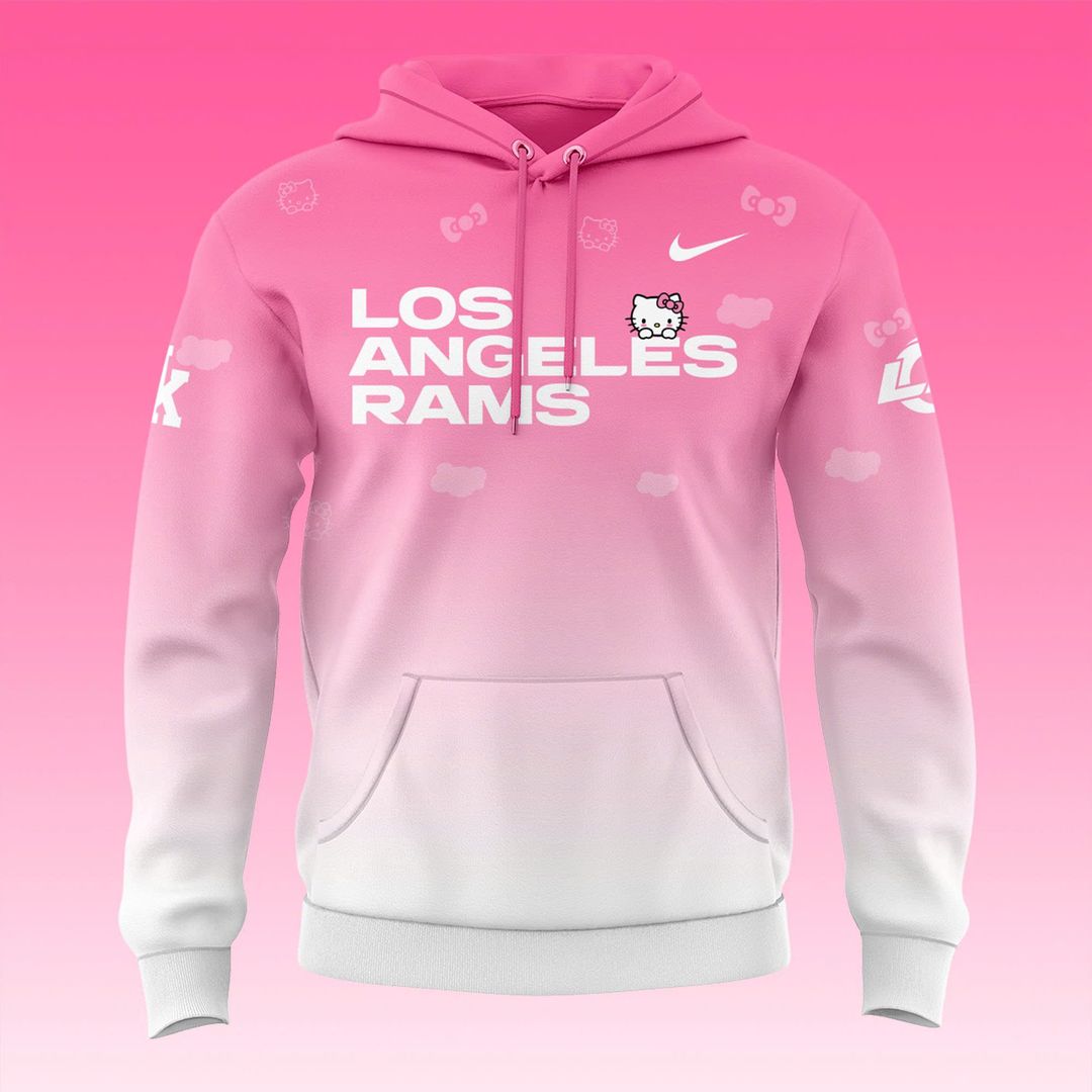 Limited edition Hoodie Los Angeles Rams x Hello Kitty for fans