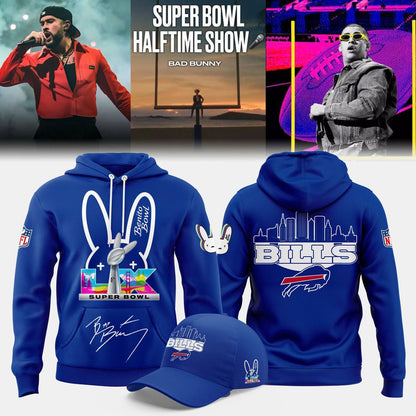 Buffalo Bills '' Super Bowl x Bad Bunny '' 2026 Combo Hoodie