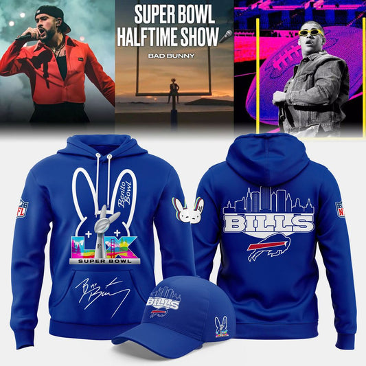Buffalo Bills '' Super Bowl x Bad Bunny '' 2026 Combo Hoodie
