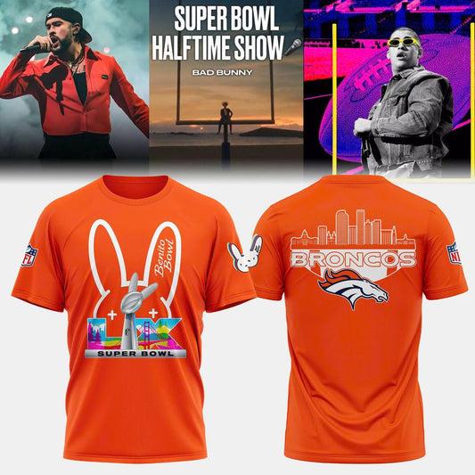 Denver Broncos '' Super Bowl x Bad Bunny '' 2026 Combo T-shirt