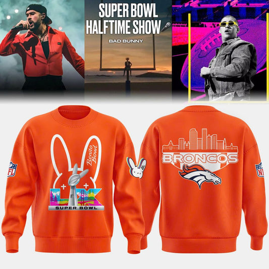 Denver Broncos '' Super Bowl x Bad Bunny '' 2026 Combo Sweatshirt