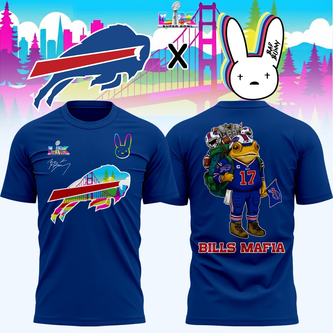 Buffalo Bills x Bad Bunny Super Bowl LX The Halftime Show Special Edition T-Shirt