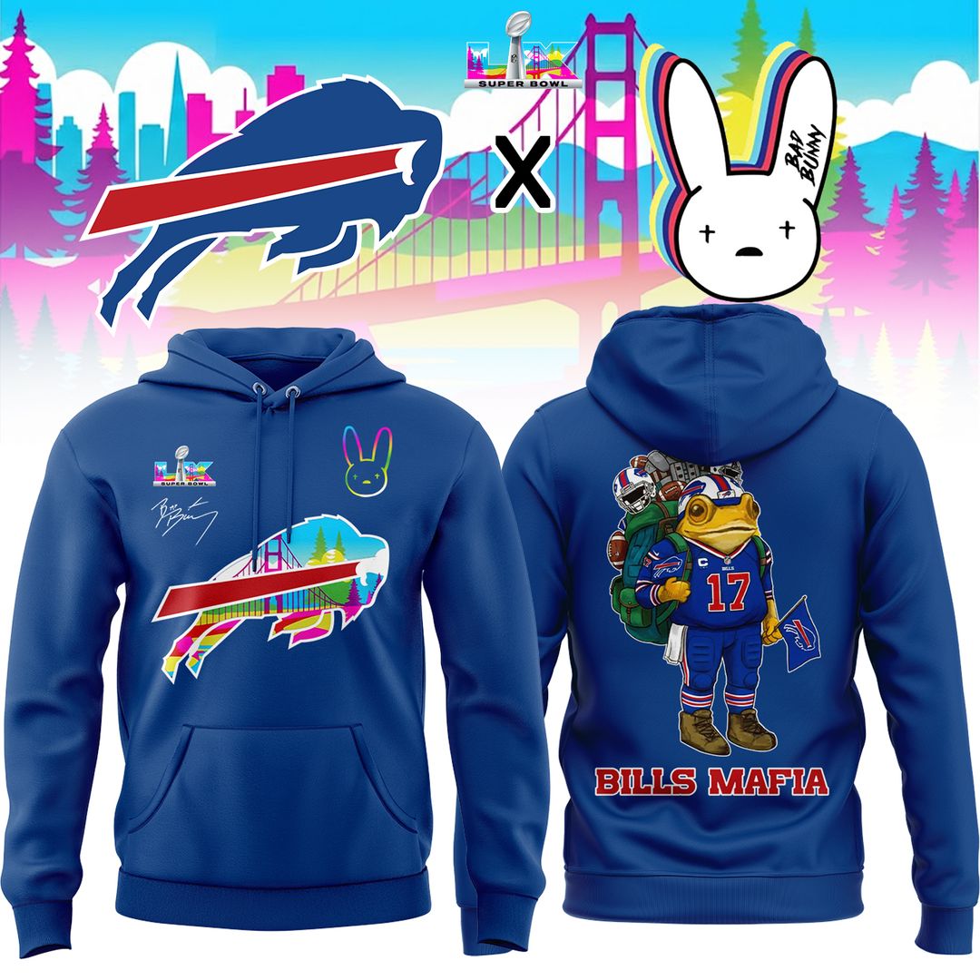 Buffalo Bills x Bad Bunny Super Bowl LX The Halftime Show Special Edition Hoodie