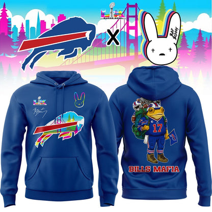 Buffalo Bills x Bad Bunny Super Bowl LX The Halftime Show Special Edition Hoodie