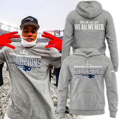 New England Patriots 2025 NFC Conference Champions Hoodie