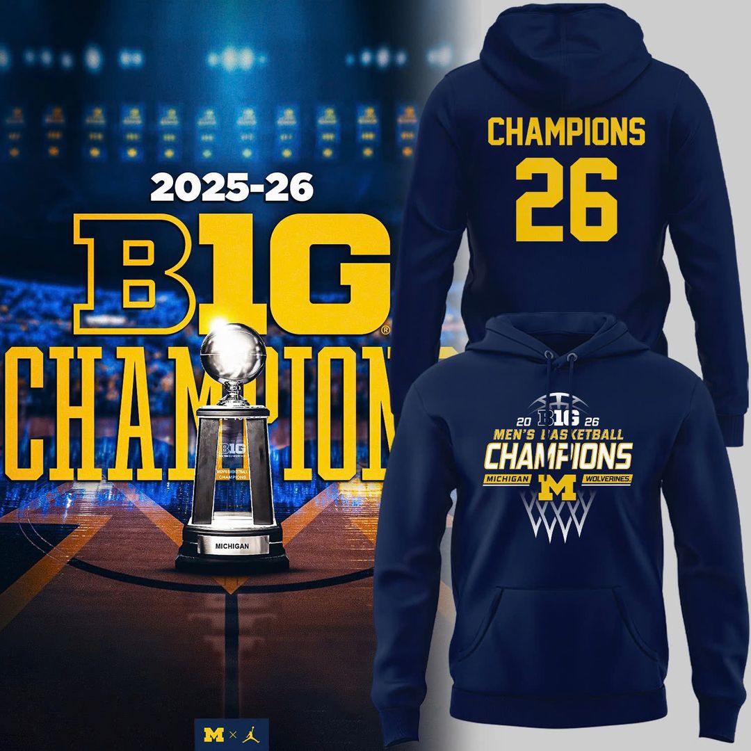 Michigan Men’s Basketball 2026 Big Ten Regular Season Title Hoodie