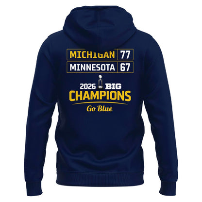 Michigan Men’s Basketball 2026 Big Ten Regular Season Title Hoodie