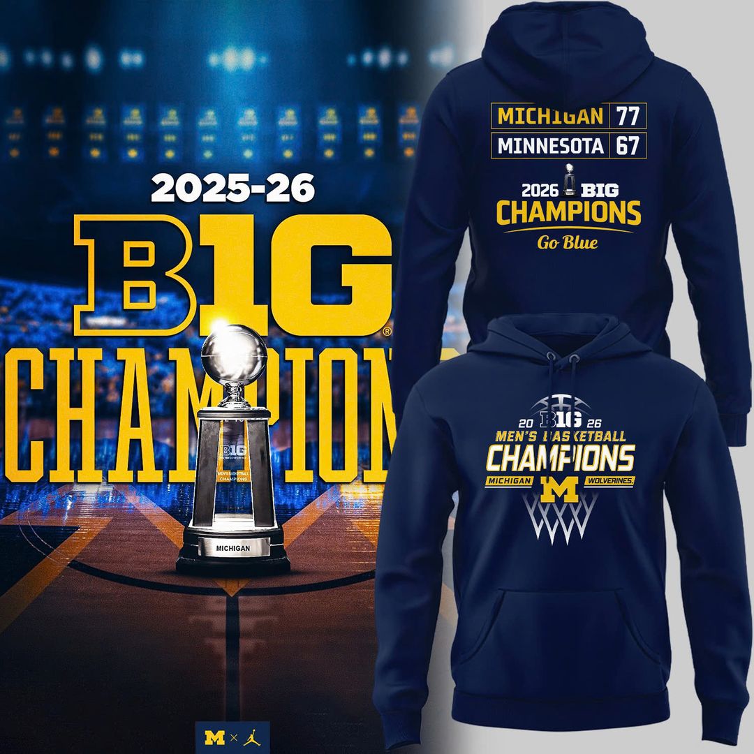 Michigan Men’s Basketball 2026 Big Ten Regular Season Title Hoodie