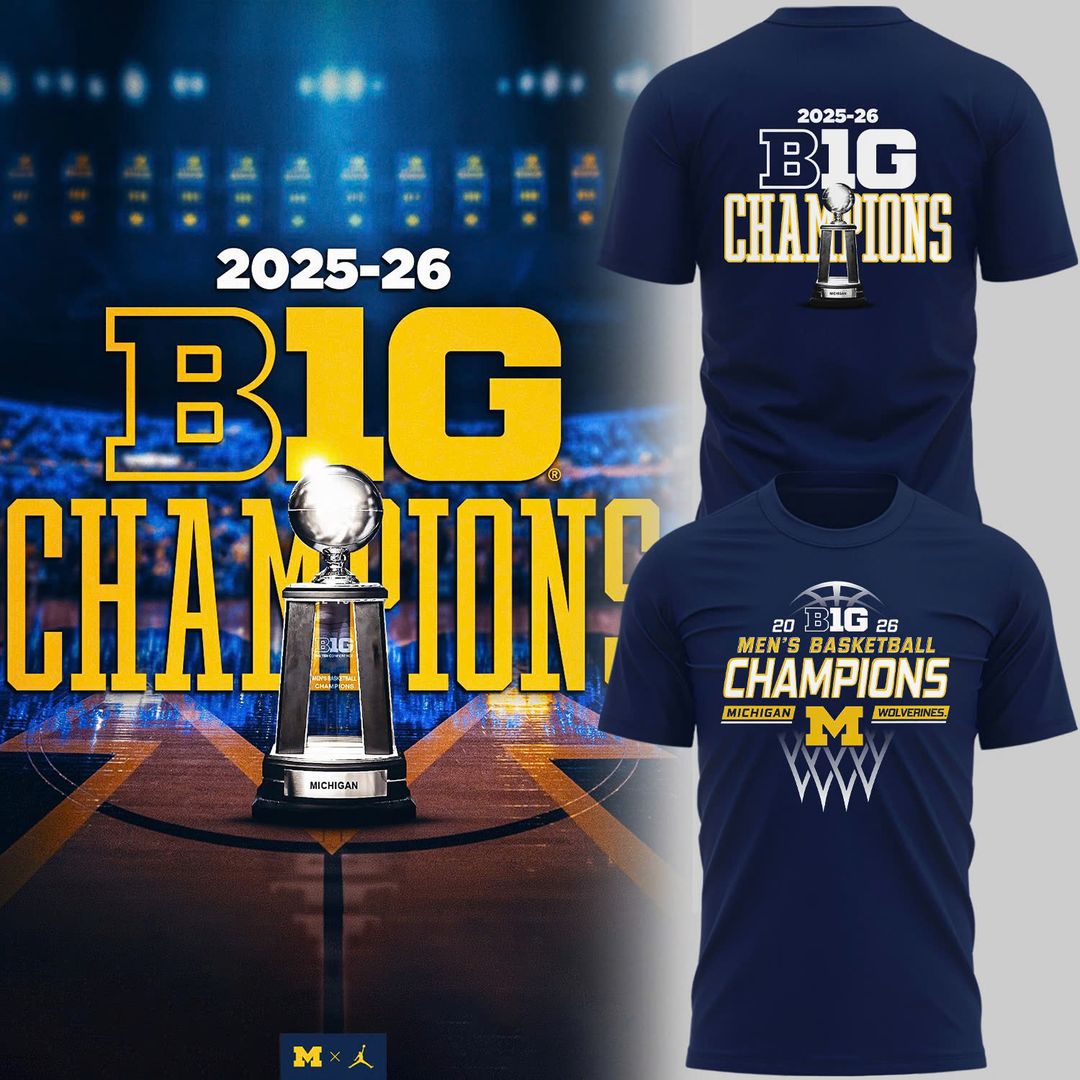 Michigan Men’s Basketball 2026 Big Ten Regular Season Title T-Shirt