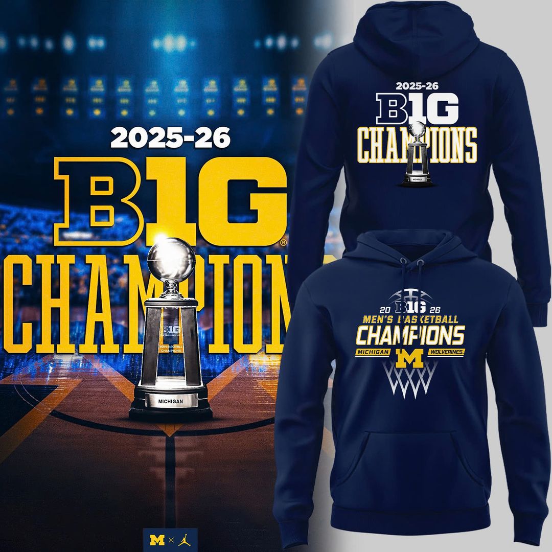 Michigan Men’s Basketball 2026 Big Ten Regular Season Title Hoodie