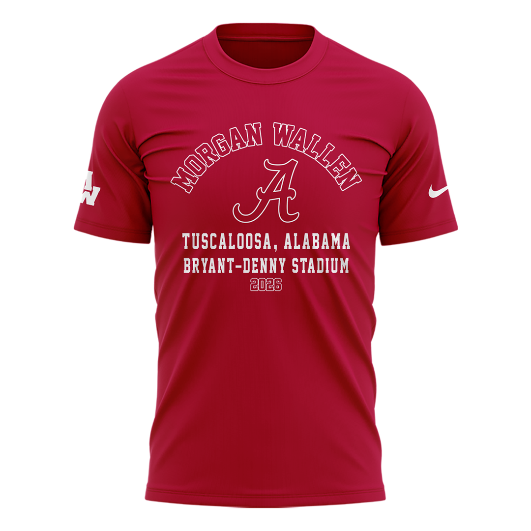 Exclusive Morgan Wallen x Alabama Football T-Shirt "Still The Problem Tour 2026"