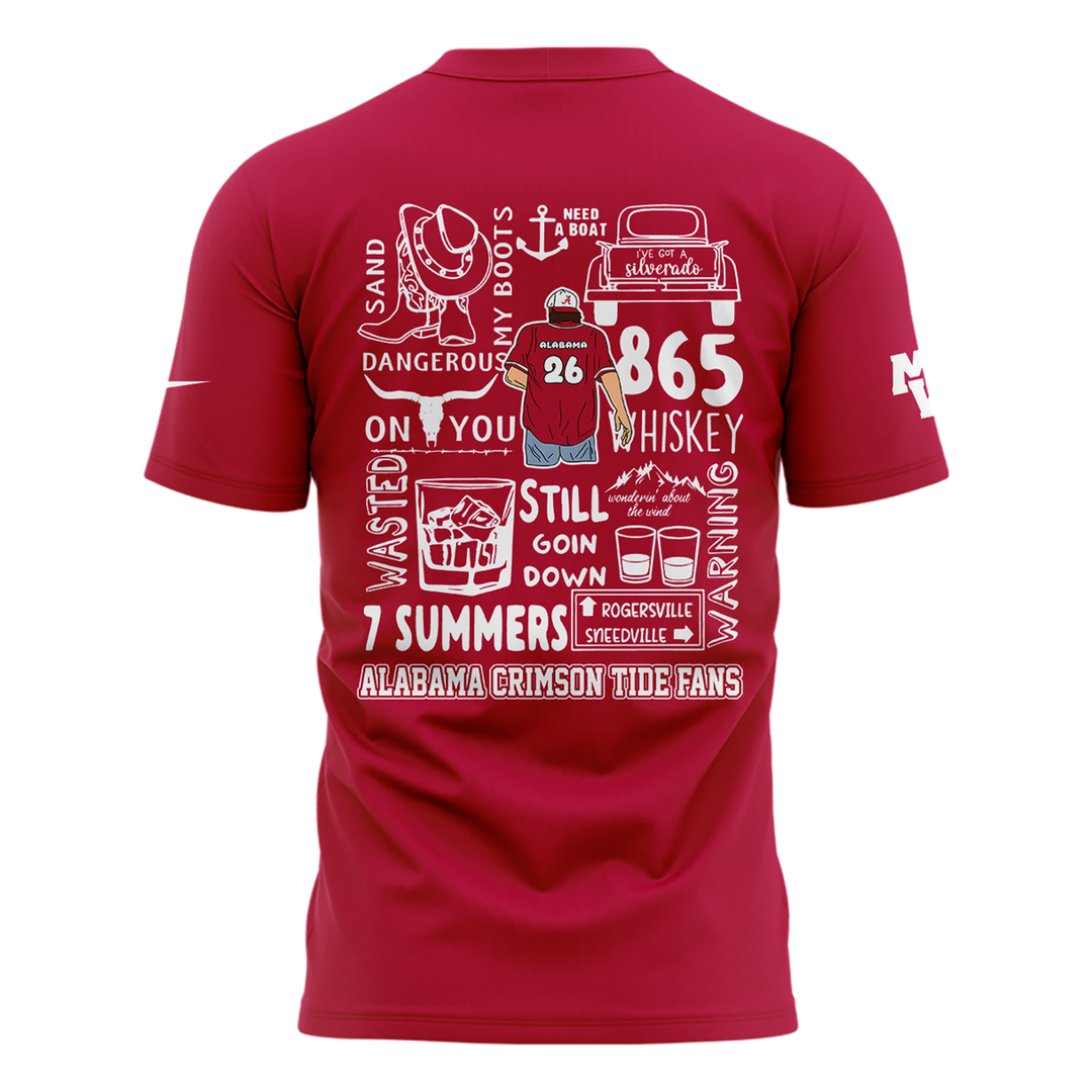Exclusive Morgan Wallen x Alabama Football T-Shirt "Still The Problem Tour 2026"