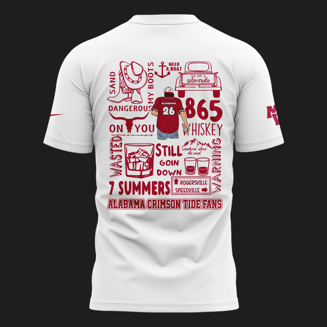 Exclusive Morgan Wallen x Alabama Football T-Shirt "Still The Problem Tour 2026" Bryant–Denny Stadium