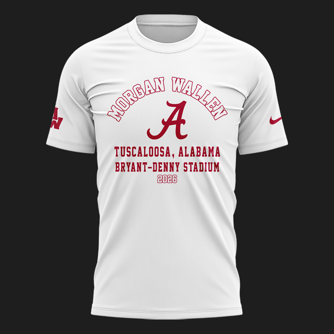 Exclusive Morgan Wallen x Alabama Football T-Shirt "Still The Problem Tour 2026" Bryant–Denny Stadium