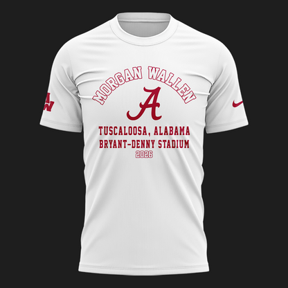 Exclusive Morgan Wallen x Alabama Football T-Shirt "Still The Problem Tour 2026" Bryant–Denny Stadium