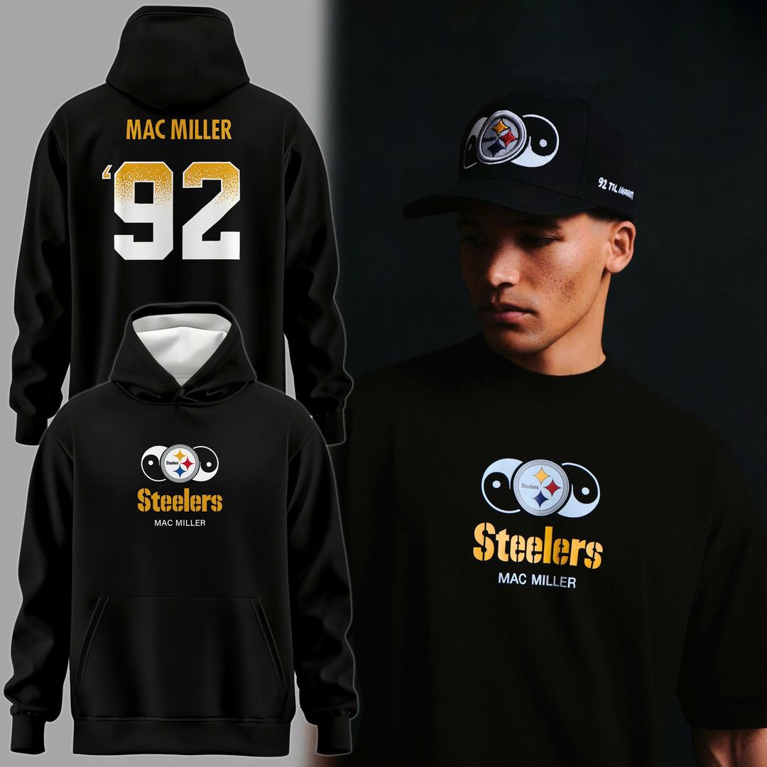 Pittsburgh Steelers × Mac Miller 92 Til Infinity Hoodie - Limited Edition