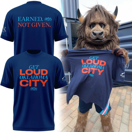 2026 Oklahoma City Thunder Playoffs Earned. Not Given. T-Shirt