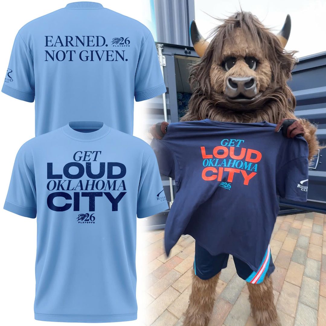 2026 Oklahoma City Thunder Playoffs Earned. Not Given. T-Shirt