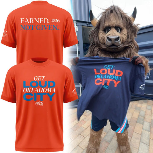 2026 Oklahoma City Thunder Playoffs Earned. Not Given. T-Shirt