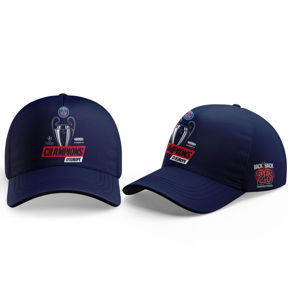 PSG 2026 Back To Back Champions Of Europe Limited T-Shirt