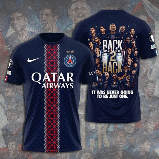 PSG 2026 Back To Back Champions Of Europe Limited T-Shirt