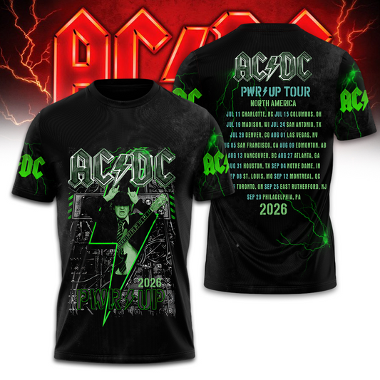 Exclusive 2026 AC/DC - Power Up Tour T-Shirt