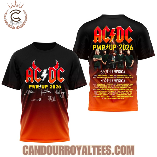 Limited Edition AC/DC Power Up Tour 2026 T-Shirt