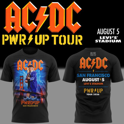 Newest Shirt AC/DC - San Francisco, CA Event Shirt - Power Up Tour 2026 T-Shirt