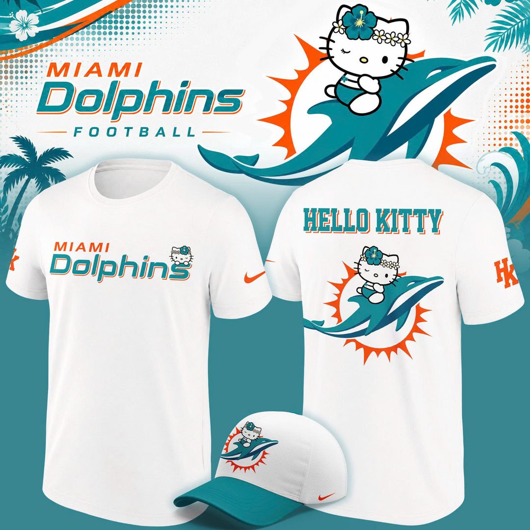 Exclusive Miami Dolphins x Hello Kitty T-Shirt